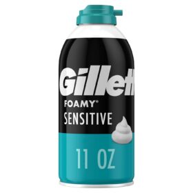 Gillette Foamy Shaving Cream for Sensitive Skin - 11 oz. Canister - Comfort Glide Formula
