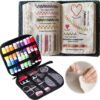 Saker Stitch Book Embroidery Kit – All-in-One Portable Sewing Set with 80+ Stitch Guide, Linen Fabric, Floss, Needles & Tools – Perfect Beginner DIY Craft Gift