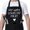 Funny Husband Apron - 'Fairy's Gift' Grill & Kitchen Apron with Pockets - Novelty Birthday, Anniversary & Valentine's Day Gift for Him