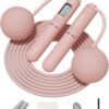 YOTTOY 2-in-1 Weighted Jump Rope for Adults & Cordless Digital Fitness Rope with LCD Counter & Removable Weights