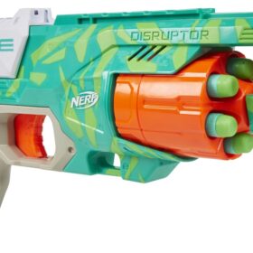 NERF Elite Disruptor Dynamic Green Dart Blaster with Rotating Drum & Slam Fire – Amazon Exclusive Outdoor Toy for Boys & Girls
