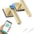 Gavdhe Smart Biometric Door Lock with App Control – Keyless Entry Fingerprint Deadbolt, Auto-Lock & Anti-Peephole, Battery Powered for Home, Office & Apartment (Gold)