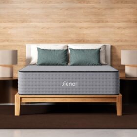 Siena 14 inch Signature Hybrid Queen Mattress – Medium Firm Memory Foam & Individually Wrapped Innersprings – Cooling Pressure Relief – Bed-in-a-Box – 180 Night Sleep Trial