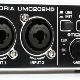 Behringer U-PHORIA UMC202HD - USB Audio Interface with Midas Mic Preamplifiers - 24-Bit/192 kHz Studio Recording for PC, Mac, and iPad