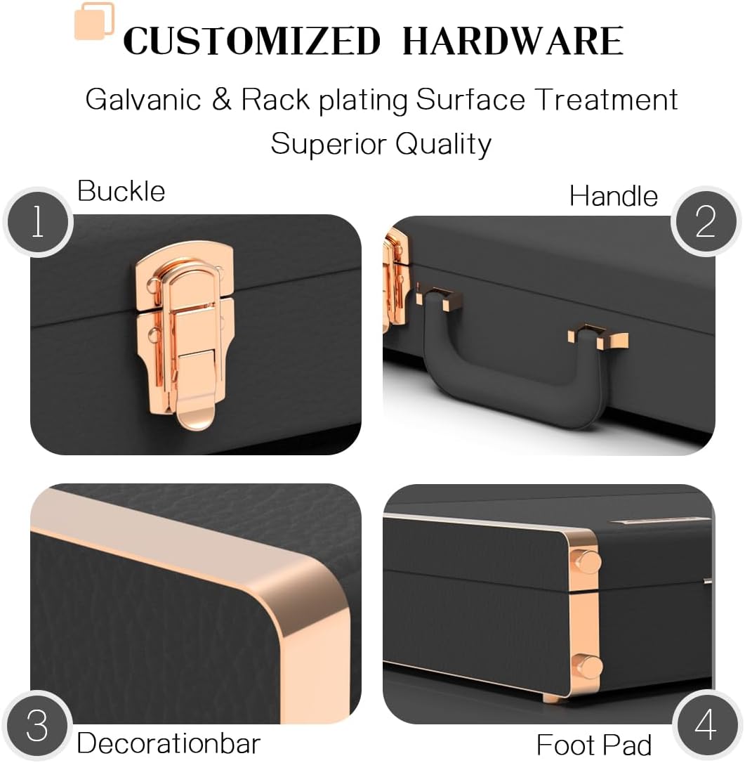 Ultimate Protection Hard Shell Electric Guitar Case with Lock – Fits Fender Stratocaster, Telecaster & Standard 39" Models – plush Lined & Accessory Compartment