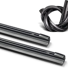 ASLAM 8.5mm Wiper Blade Refills - Graphite Coated Natural Rubber Refill Replacement for 26" Toyota Hybrid Windshield Wipers (Pack of 2)