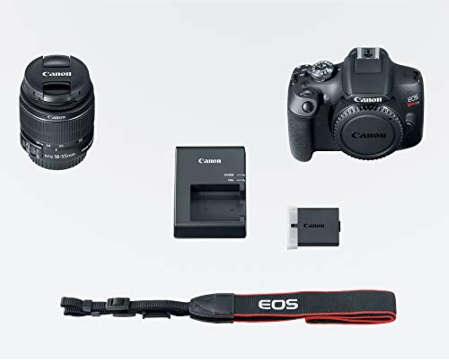 Canon EOS Rebel T7 DSLR Camera with EF 18-55mm Lens | 24.1 MP CMOS Sensor, Built-in Wi-Fi, and DIGIC 4+ Processor | Full HD Video Digital Camera Kit