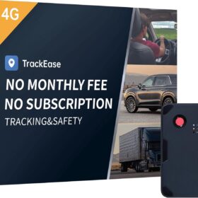 4G GPS Tracker for Vehicles with Long Battery Life – No Monthly Fees, Real-Time Tracking, Magnetic Mount, Geo-Fencing & Alerts – SIM Card Included