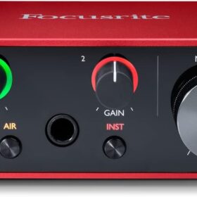 Focusrite Scarlett Solo 3rd Gen USB Audio Interface | Studio Quality Recording for Guitar, Vocals, and Podcasts with Hitmaker Expansion