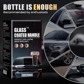 Car Window Glass Oil Film Remover – 2026 Upgrade Windshield Cleaning Kit with Polishing Brush – Restores Clarity & Visibility for Safer Driving (90ml)