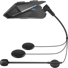 VR-Robot Universal Motorcycle Bluetooth Headset – Waterproof Helmet Intercom System with Hands-Free Calling, Stereo Music, and GPS Audio