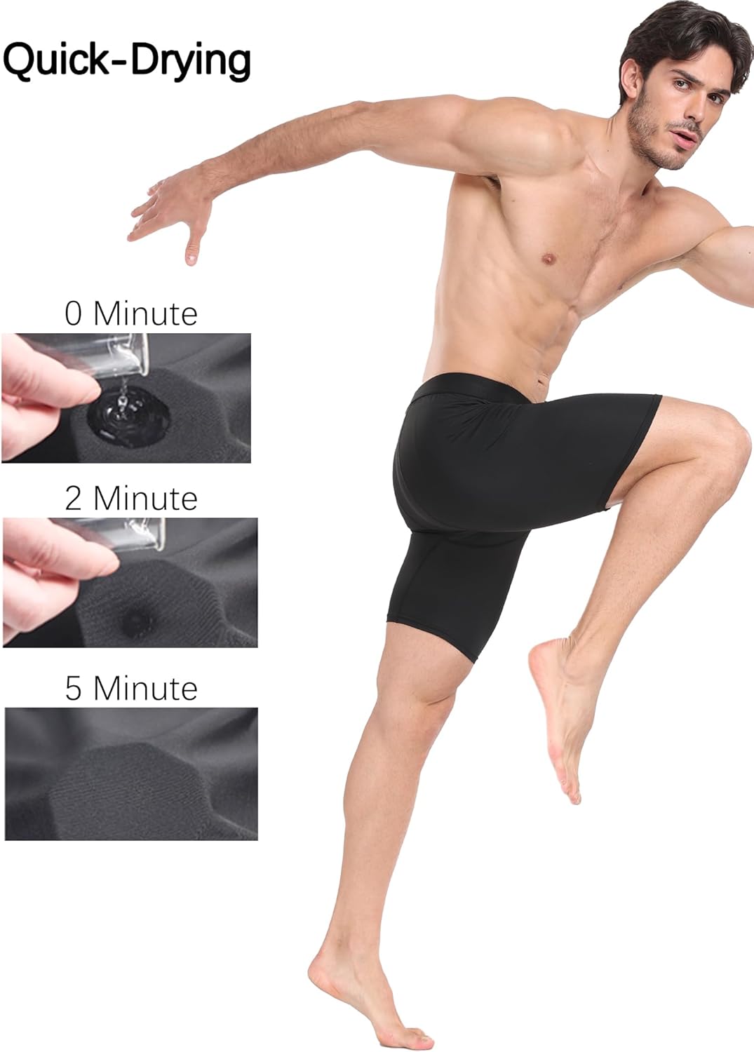 Men's Compression Shorts – 4-Way Stretch Performance Athletic Base Layer for Running, Gym, and Sports