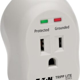 Tripp Lite by Eaton SPIKECUBE Direct Plug-In Surge Protector – 600 Joule, Compact Single Outlet Wall Mount with Diagnostic LEDs & $5,000 Connected Equipment Warranty
