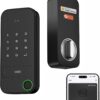 X1 Apple Home Key Smart Lock - Keyless Entry Deadbolt with Fingerprint, Keypad, & HomeKit Support Over Thread (Black)