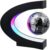 Levitating Globe with LED Light – Magnetic Floating World Map for Desk, Cool Tech Gadgets for Men & Educational STEM Gifts for Kids & Adults (C-Shape Stand)