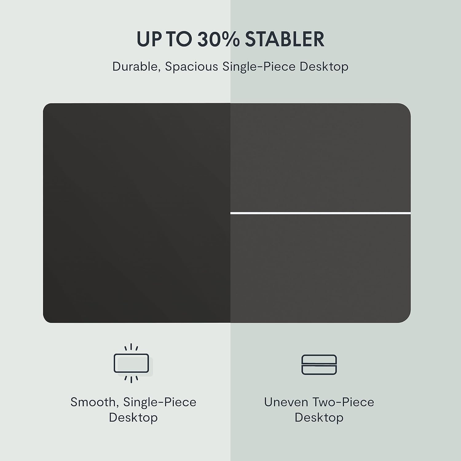 FLEXISPOT EN1 Electric Standing Desk – 48x24 Inch One-Piece Height Adjustable Table with Memory Preset, Sit-Stand Workstation for Home Office, Black