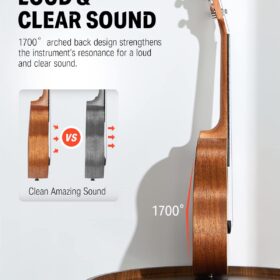 Donner Soprano Ukulele Beginner Kit - 21 Inch Mahogany Ukelele with Gig Bag, Tuner, Strap, Aquila Strings, and Online Lessons | Perfect Starter Gift for Adults & Kids (DUS-1)