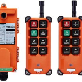 F21-E1B Industrial Crane Remote Control System - 100m Wireless Transmitter & Receiver Kit (2 Transmitters, 1 Receiver)