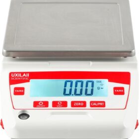 5000g x 0.01g High Precision Electronic Analytical Balance Scale with Stainless Steel Pan, 1kg Calibration Weight & Data Interface