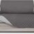 Easy-Going Reversible Loveseat Sofa Cover – Water Resistant Furniture Protector for Pets & Kids – Quilted 2-Cushion Couch Slipcover with Non-Slip Foam Straps (Gray/Light Gray)