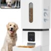 Yakry Smart Automatic Dog Feeder with Camera - 12L / 50 Cup Large Capacity for Multiple Pets, 5G & 2.4GHz WiFi App Control, 1080P HD Video, Night Vision, Two-Way Audio, Voice Recorder & Dual Power