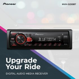 Pioneer MVH-S230BT Single-Din Digital Media Receiver with Bluetooth, USB, and App Control