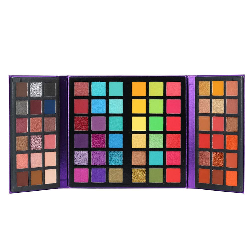 BestLand 72-Color Ultra Secret Eyeshadow Palette – 4-in-1 Matte, Shimmer & Glitter Makeup Kit with Double-Door Design