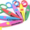 UCEC 6-Pack Colorful Decorative Edge Scissors – Zig Zag & Pattern Scissors for Kids, Toddlers & Adults – Safe, Ergonomic Scrapbooking & School Craft Supplies