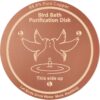 Pure Copper Bird Bath Disk - 99.99% Copper Ion Water Purifier for Outdoor Birdbaths & Bowls - Algae Prevention, Heavy-Duty Triple Support Design