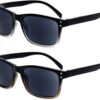 NORPERWIS 2 Pack Unisex Bifocal Reading Sunglasses – UV Protection & Convenience On-The-Go