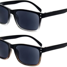 NORPERWIS 2 Pack Unisex Bifocal Reading Sunglasses – UV Protection & Convenience On-The-Go