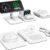3-in-1 Magnetic Wireless Charging Station for iPhone, Apple Watch, and AirPods - Foldable MagSafe Fast Charger Stand