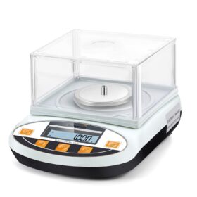Bonvoisin Lab Analytical Balance, 500g x 0.001g Precision Scale with Draft Shield