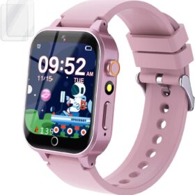 Kids Smart Watch for Girls – HD Touch Screen Watch with Camera, 39 Games, Music Player & Pedometer – Educational Toy Gift for Ages 5-12