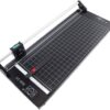 24 Inch Heavy-Duty Rotary Paper Trimmer – Precision Guillotine with Automatic Clamp & Self-Sharpening Blade for Office & Photo Cutting