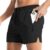 Aolesy Men's 5 inch Quick Dry Running Shorts – Lightweight Workout Athletic Shorts with Zipper Pockets