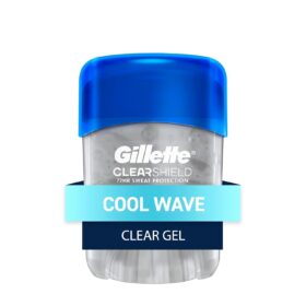 Gillette Clear Gel Antiperspirant and Deodorant for Men, Cool Wave, 72-Hour Sweat Protection, 0.5 oz Travel Size