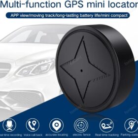 2026 Upgraded Mini Magnetic GPS Tracker for Vehicles – No Subscription Fees – Real-Time Anti-Theft Locator with Free App, Strong Magnet, & Vibration Alarm (PG12-1)