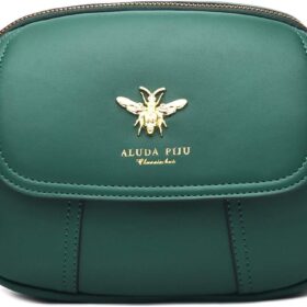 Women's Small Crossbody Bag - Classic Leather-Style Shoulder Purse with Adjustable Strap