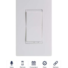 TORK WFIH1 Smart Wi-Fi In-Wall Light Switch – No Hub Required, Works with Alexa & Google Home
