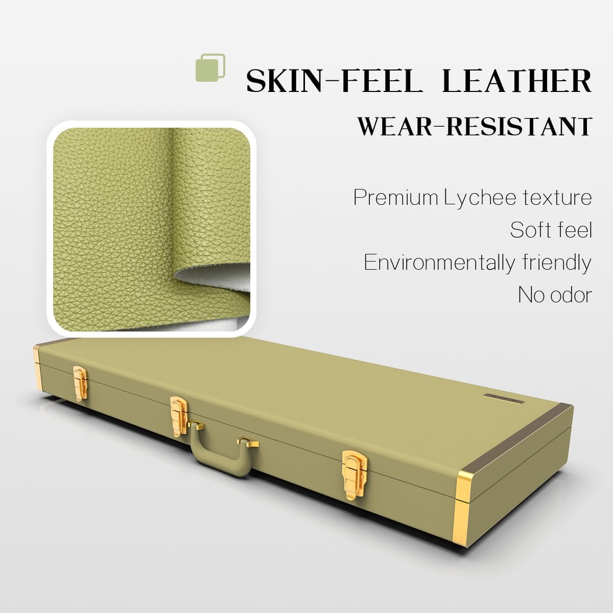 Ultimate Protection Hard Shell Electric Guitar Case with Lock – Fits Fender Stratocaster, Telecaster & Standard 39" Models – plush Lined & Accessory Compartment