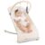 Baby Bouncer Seat for Newborns and Toddlers – 3-in-1 Convertible Rocker with 4 Recline Positions, Calming Vibration, and Breathable Oatmeal Fabric (Supports up to 33 lbs)