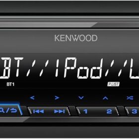 KENWOOD KMM-BT270U Bluetooth Digital Media Receiver - Single DIN Car Stereo with USB, 13-Band EQ & Variable Color Illumination