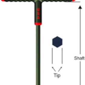 EKLIND 60914 11-Piece Power-T Handle Hex Key Allen Wrench Set - SAE Inch Sizes 5/64-3/8, Includes Metal Stand, Made in USA