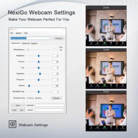NexiGo N930AF 1080P HD Autofocus Webcam with Privacy Cover, Noise-Cancelling Microphone, USB Plug & Play for PC, Laptop & Mac