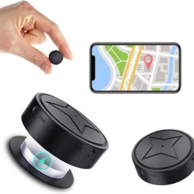 2026 Upgraded Mini Magnetic GPS Tracker for Vehicles – No Subscription Fees – Real-Time Anti-Theft Locator with Free App, Strong Magnet, & Vibration Alarm (PG12-1)
