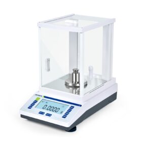 LICHEN High Precision Analytical Balance Scale 120g x 0.1mg – Digital Lab Scale with 0.0001g Accuracy, Windshield, RS232 Interface for Jewelry, Pharmacy & Laboratory