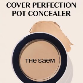 THESAEM Cover Perfection Pot Concealer - 0.14oz Intensive Coverage Balm for Dark Circles & Blemishes (Shade 01 Clear Beige)