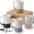 Gencywe 16oz Ceramic Coffee Mug Set of 4 – Large Porcelain Tea Cups with Ergonomic Handles – Microwave, Dishwasher & Oven Safe – Elegant Kitchen Drinkware for Coffee, Latte & Cocoa