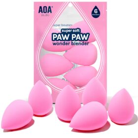 AOA Studio Collection Latex-Free Makeup Sponge Set – 6 Piece High Definition Beauty Blenders for Liquid, Cream, and Powder
